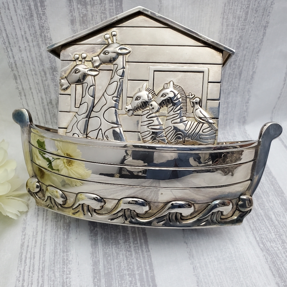 Vtg Godinger Noah's Ark Coin Bank - Picture 1 of 16